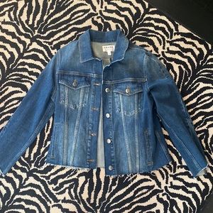 Frame frayed denim jacket